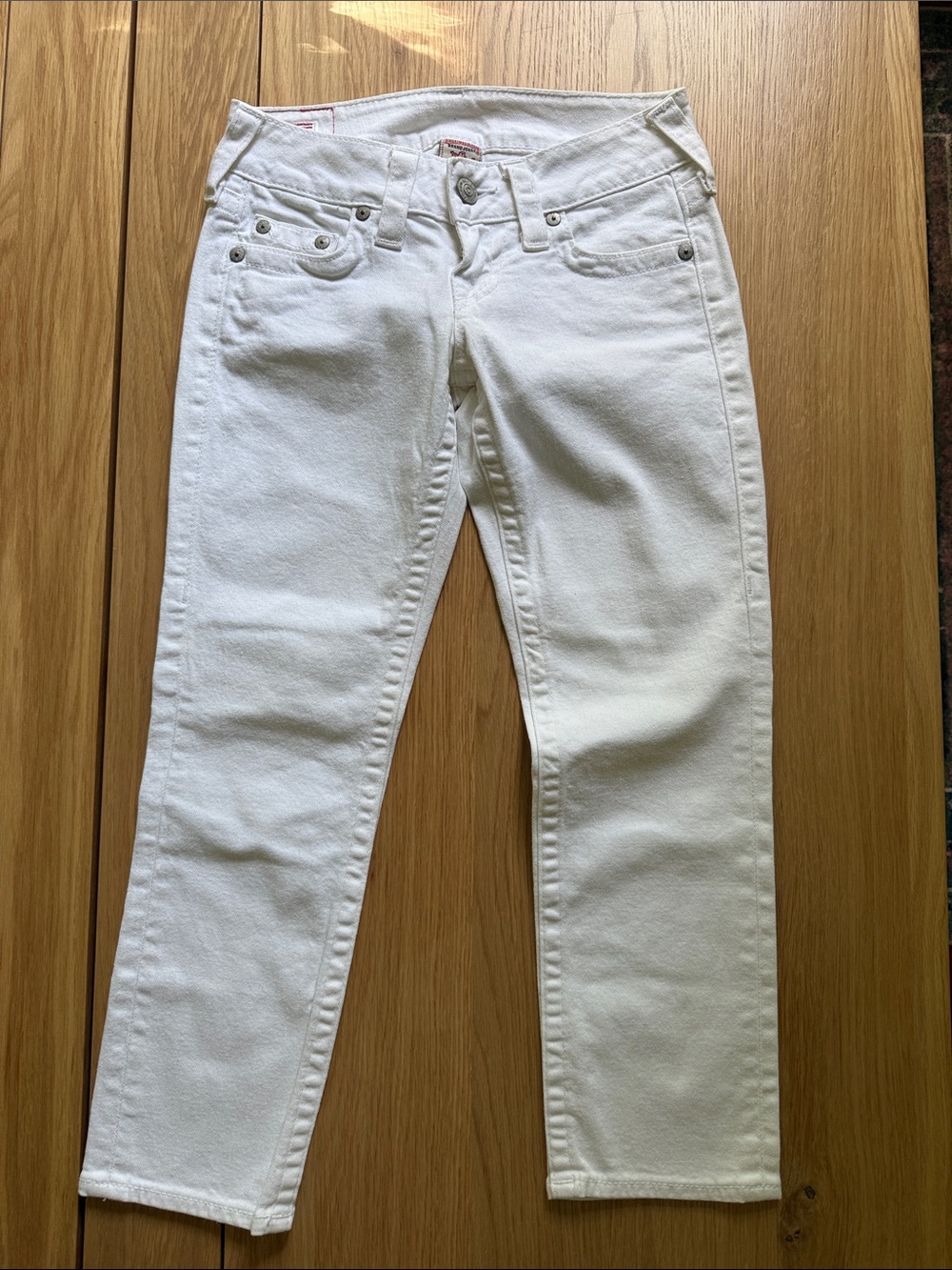 True Religion Women's White Skinny Jeans